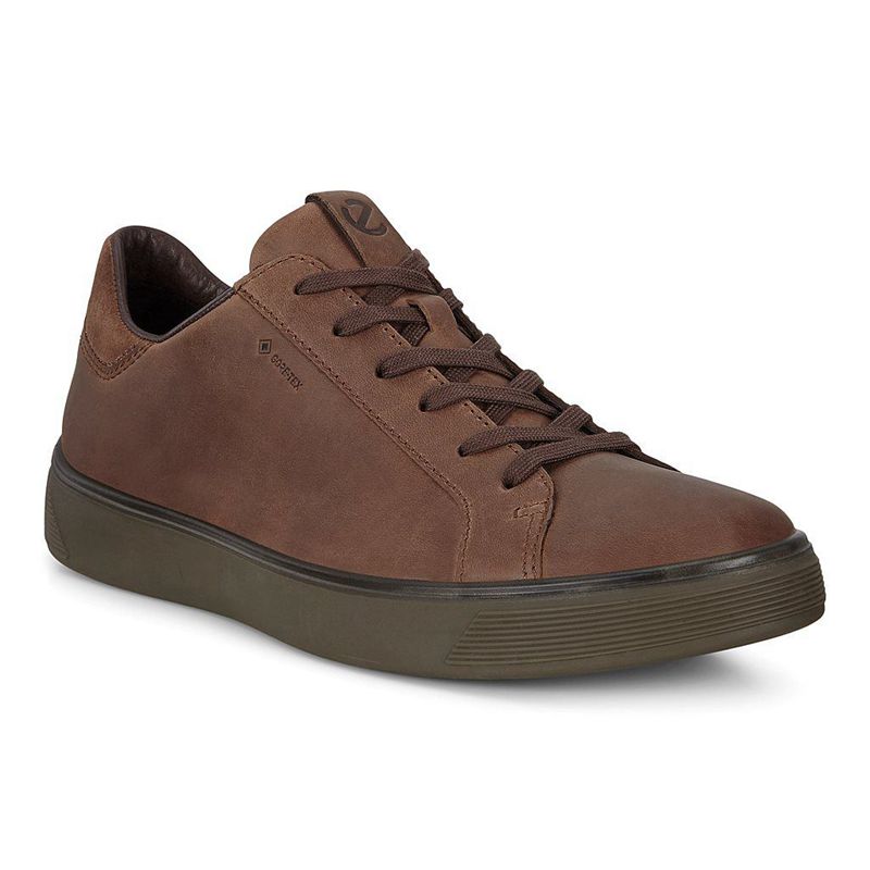 Men Casual Ecco Street Tray M - Sneakers Brown - India EKUHCO748